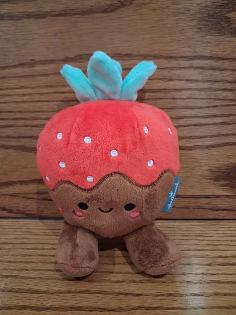 Hallmark Chocolate Covered Strawberry Fruit Mini Plush Stuffed Toy